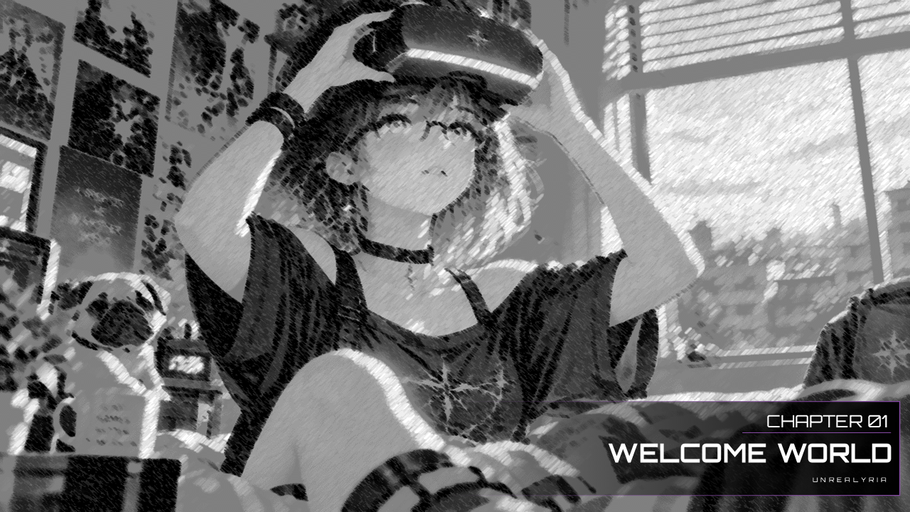 Welcome World — Black & White — Page 1