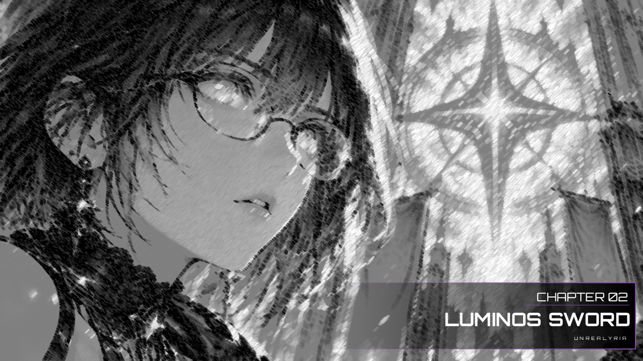 Luminous Sword — Black & White — Page 1