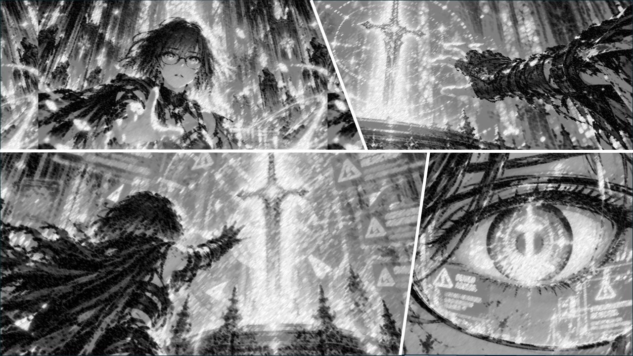 Luminous Sword — Black & White — Page 7